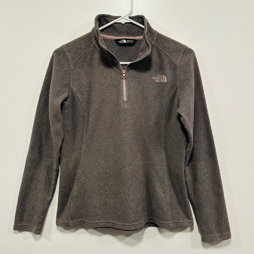 The North Face Dark gray Fleece Quarter-Zip Size Small